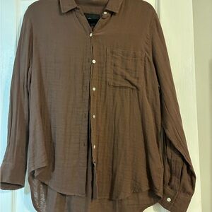 Rails Ellis Brown Button-Up Shirt